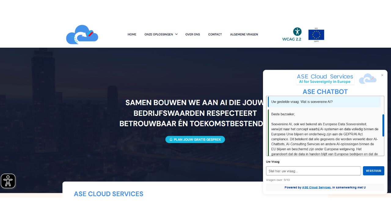 IRIS AI chatbot gespreksinterface